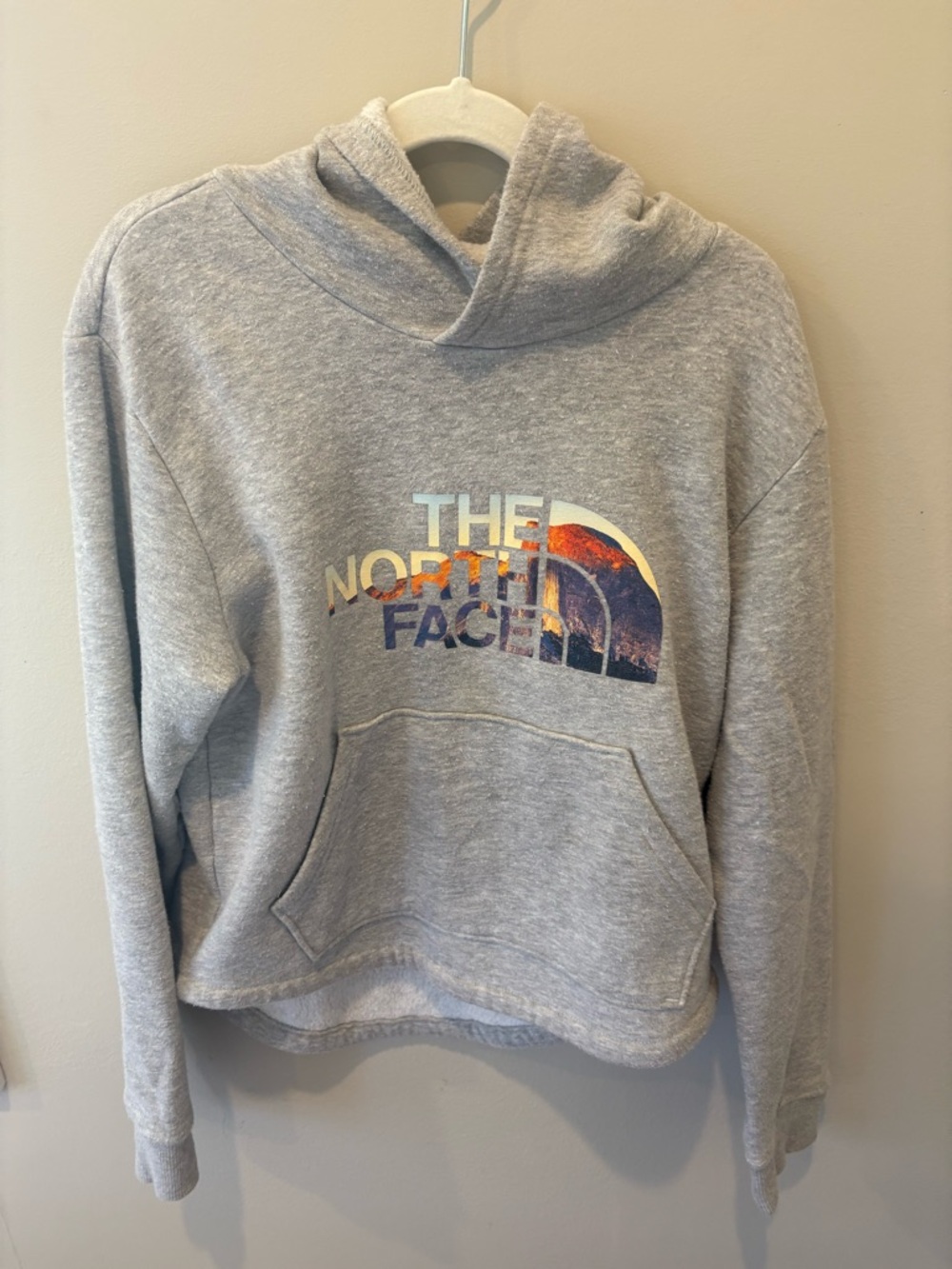 The North Face Gray Sherpa-Lined Teen Girls Jacket